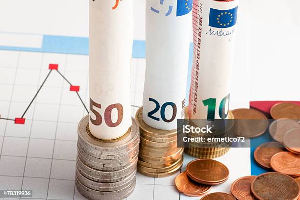 Money And Financial Performance Stock Photo - Download Image Now - 2015, Bank Account, Blue