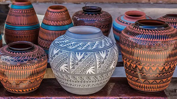 Native American pottery, Santa Fe, New Mexico