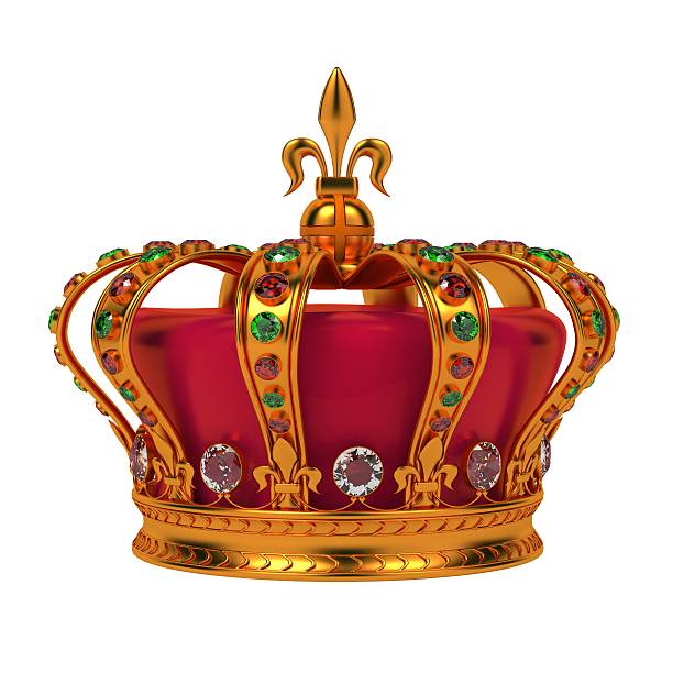 istock Golden Royal Crown Isolated on White. 478321561