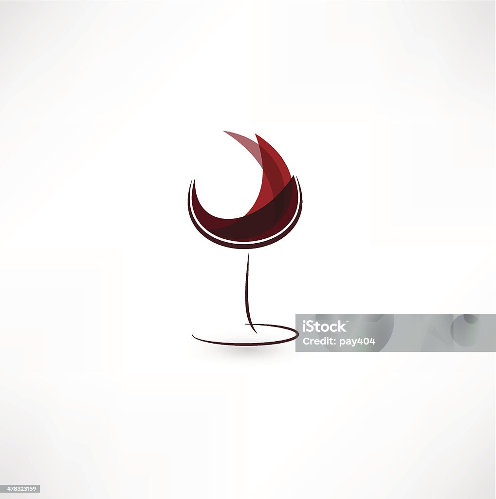 Vino rosso icona - arte vettoriale royalty-free di Alchol