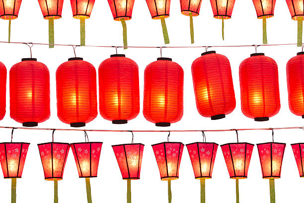 istock Japanese lanterns isolated on white 478323187
