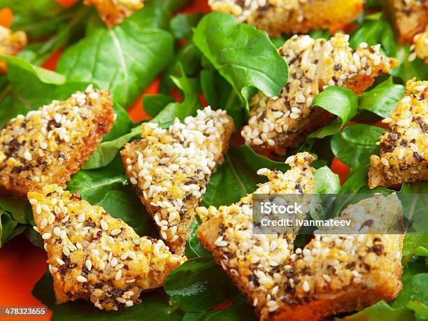 Bruschettas Mit Gauda Stockfoto und mehr Bilder von Brotsorte - Brotsorte, Bruschetta, Einzelner Gegenstand