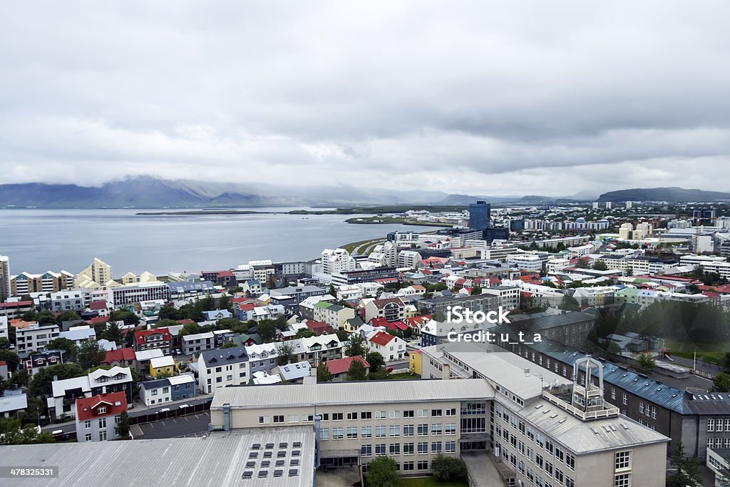 Centro de Reykjavik, Islândia - Foto de stock de Arquitetura royalty-free