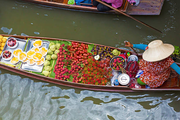 istock Thai boat in floating market 478326112
