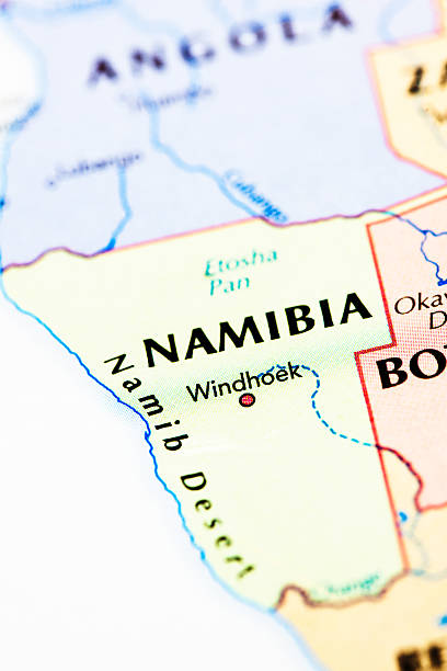 istock Map of Namibia Africa 478327879