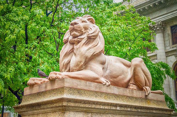 istock Lion Statue, New York City 478328215
