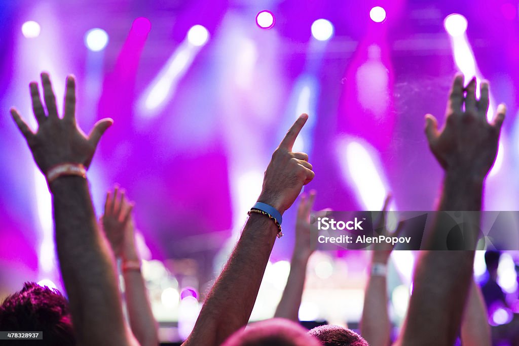 Konzert Menschenmenge - Lizenzfrei Aufführung Stock-Foto