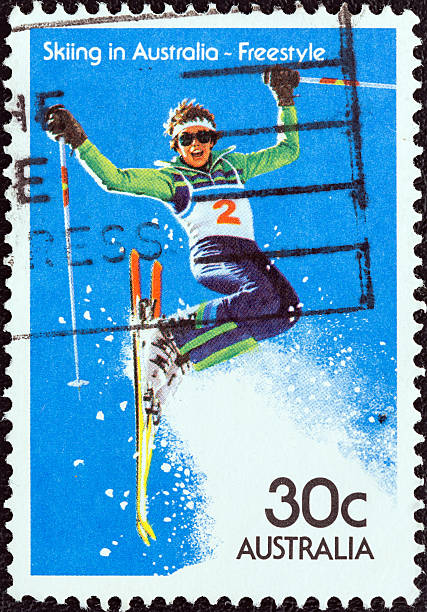 istock Australian stamps shows Freestyle skiing (1984) 478331261