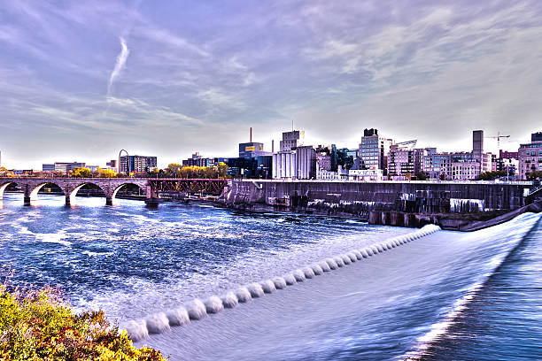 istock Minneapolis Riverfront Dam and Stone Arch Bridge HDR 478335160