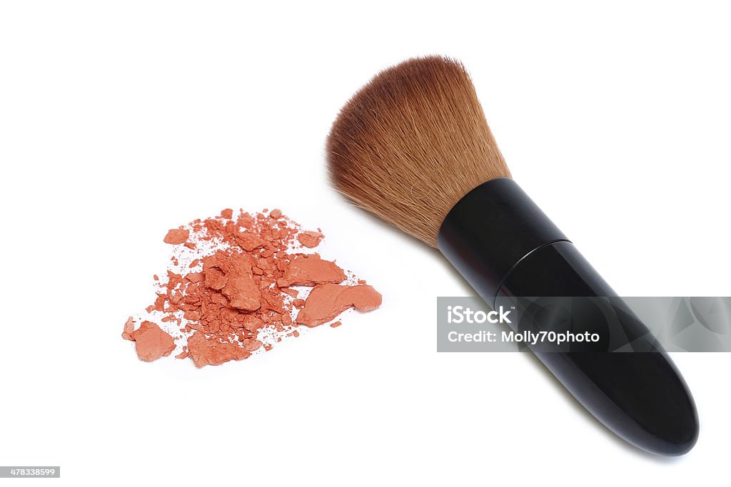 Pinceau de maquillage isolé - Photo de Beauté libre de droits