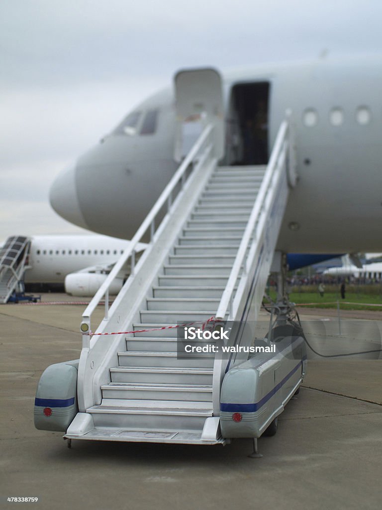 Escadas para o plano - Royalty-free Avião Foto de stock