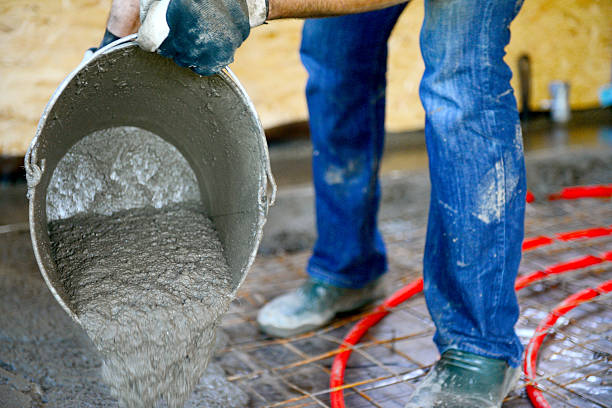 istock Warm water floor,pouring concrete floor 478339790