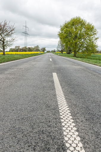 Close-up, Road Marking, Country Road