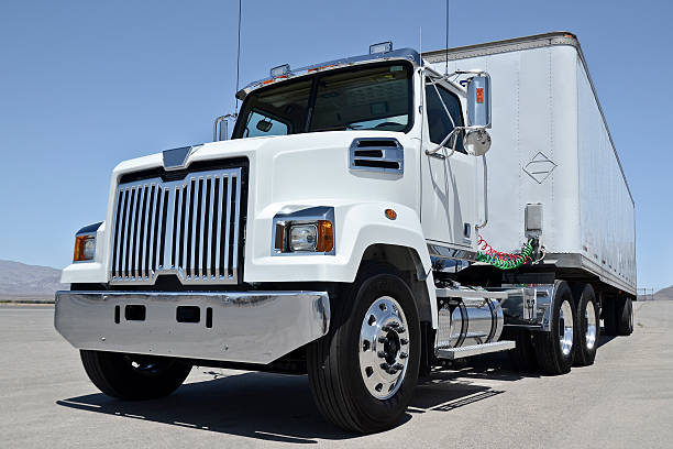 istock White american truck 478342935