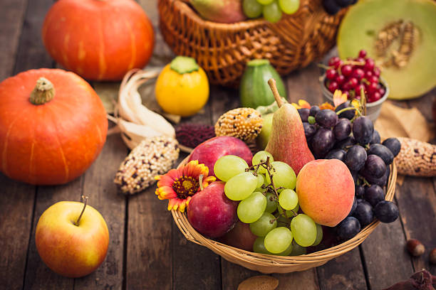 istock Autumn fruits on the table 478344702