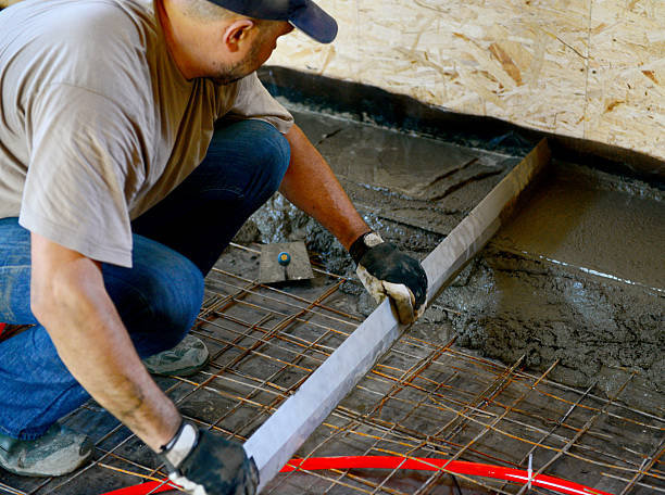 istock Warm water floor,pouring concrete floor 478345650
