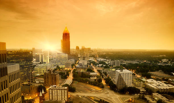 istock Atlanta Skyline at Sunset 478348498