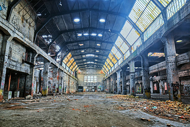 istock Old destroyed an abandoned fabryka.HDR 478350045