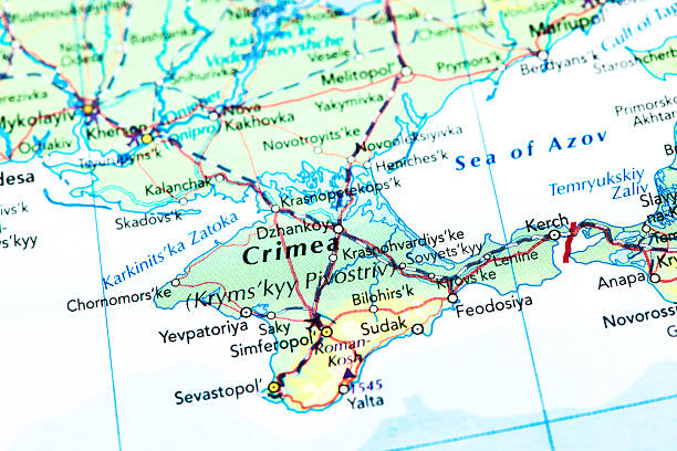 Map of Ukraine and Crimea Ukrain Crimea crimea photos stock pictures, royalty-free photos & images