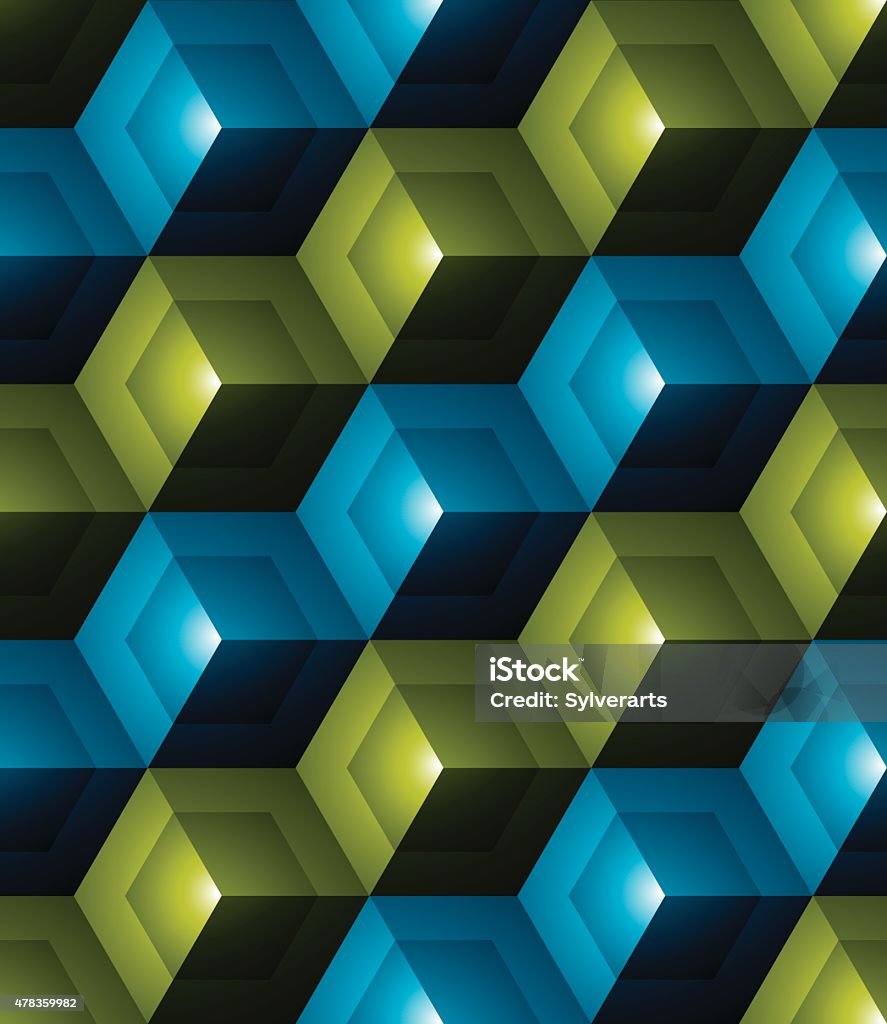 Colorful Abstract Textured Geometric 3d Seamless Pattern Stock ...