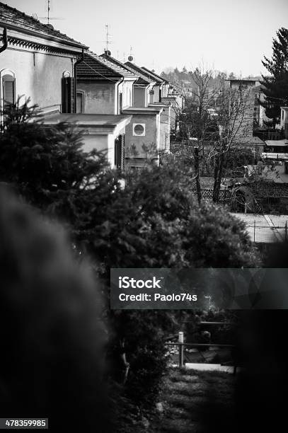 Crespi Dadda Village Stock Photo - Download Image Now - Architecture, Bergamo, Black And White