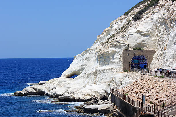 istock nature reserve Rosh HaNikra is a geologic formation in Israel 478360202