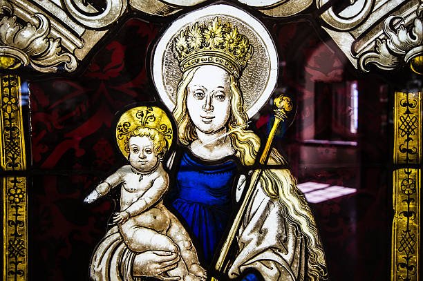 istock Detail of stained glass window 478363955