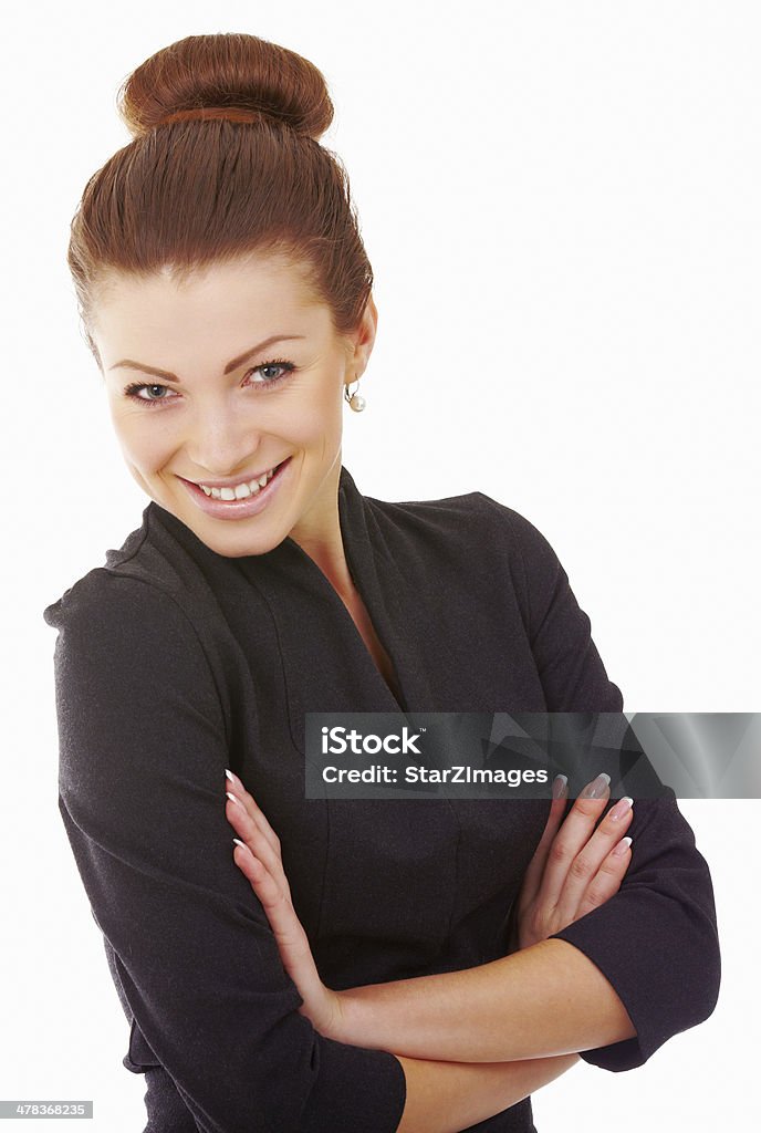 Mujer de negocios. Aislado sobre fondo blanco - Foto de stock de Adulto libre de derechos