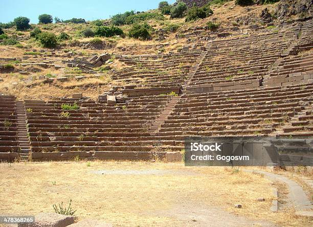 Roman Amphitheatre Assos Stock Photo - Download Image Now - Amphitheater, Ancient, Ancient Civilization