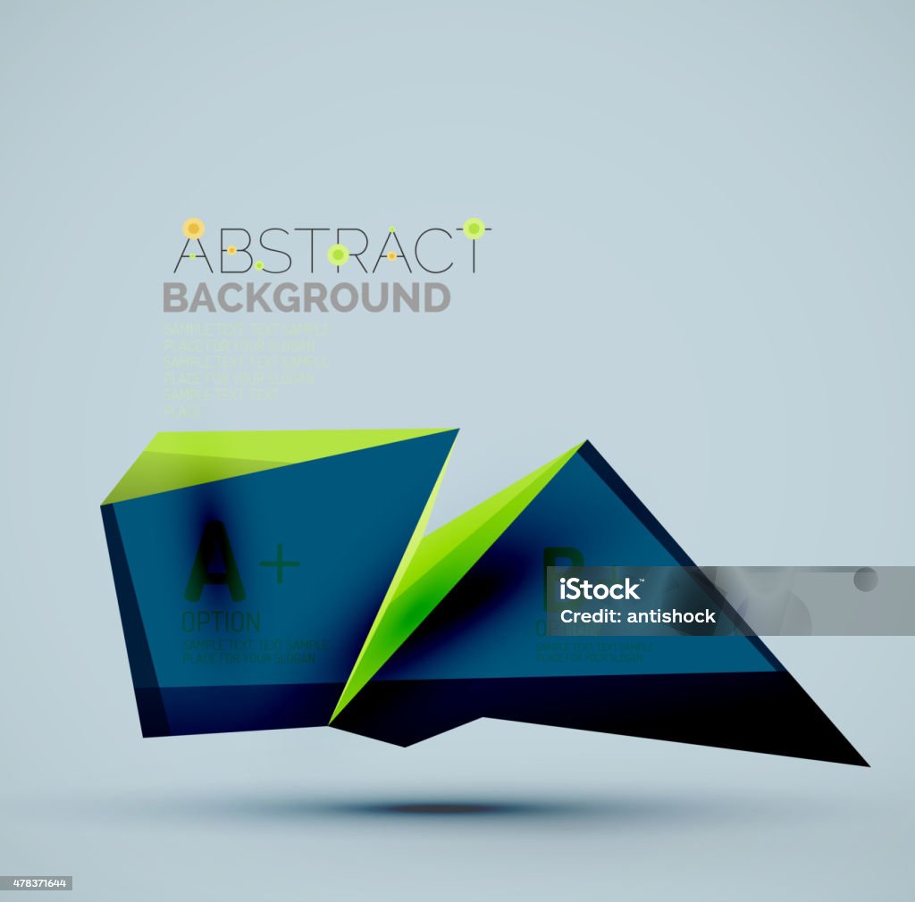 Abstract Shape Writing Geometric Shapes With Sample Text Abstract Template Stock Illustration ...