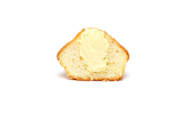istock Tasty muffin on white background 478372232