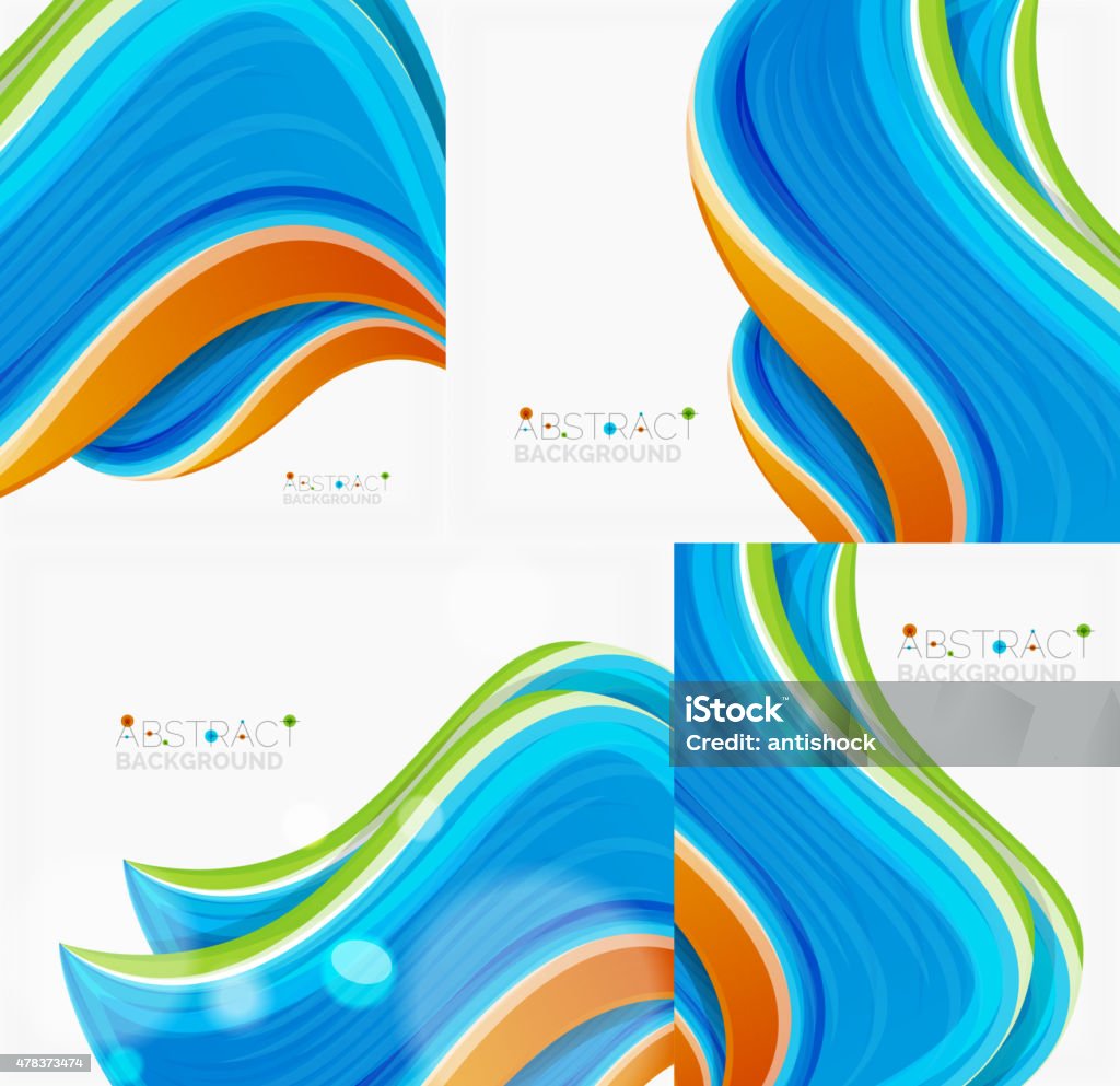 Solid Wave Background Abstract Realistic Solid Wave Background Stock Illustration - Download ...