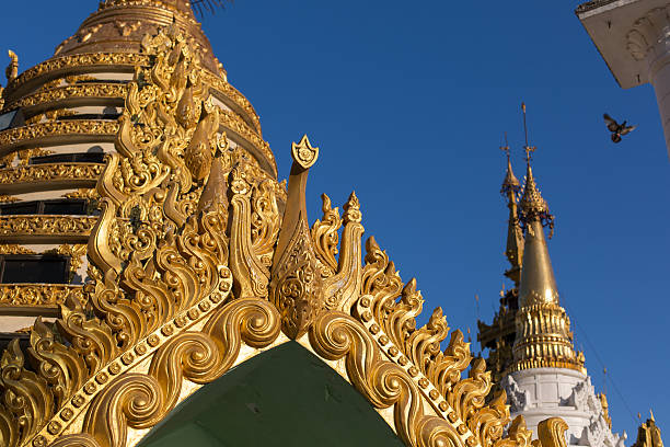 istock Temple exterior view in Yangong Myanmar 478374138