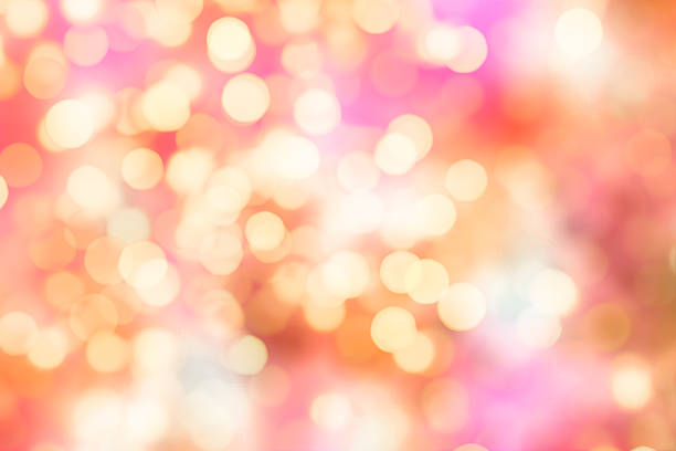 istock Pink and yellow Illuminated Background Lights 478374229