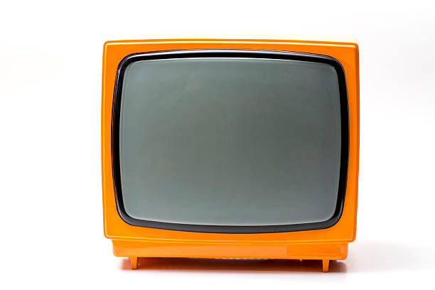 televisor de - orange white audio fotografías e imágenes de stock