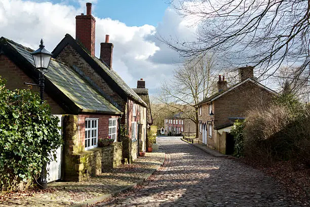 Firwood Fold, a small 16th century Hamlet of former farm workers' cottages in Bolton, Greater Manchester and the birthplace of Samuel Crompton, the inventor of the Spinning Mule and one of the forefathers of the Industrial Revolution.