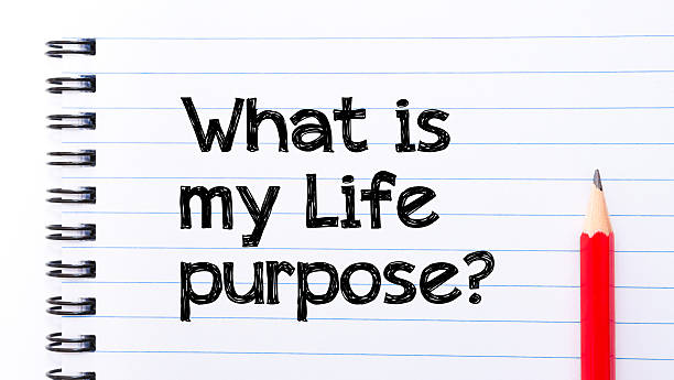istock What Is My Life Purpose Text written on notebook page 478377962