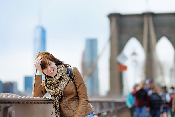istock Young girl on Brooklyn Bridge 478378808