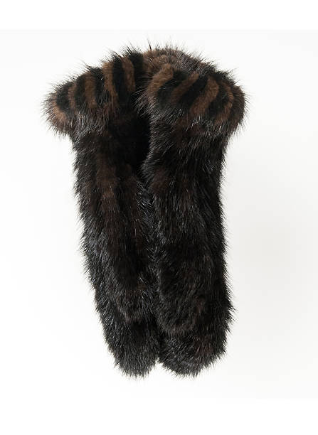 istock fur mittens isolated on white background 478382097