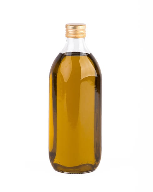 istock Olive oil bottle on white 478382726
