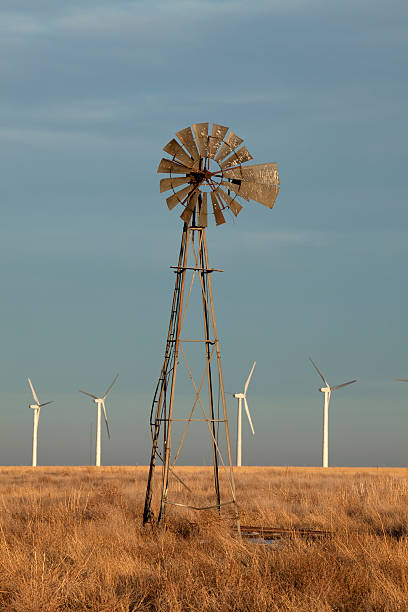 istock Windmill and wind farm southeast Colorado copy space 478384769