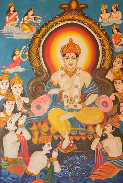 istock Paintings on the Buddhism in temples 478386392