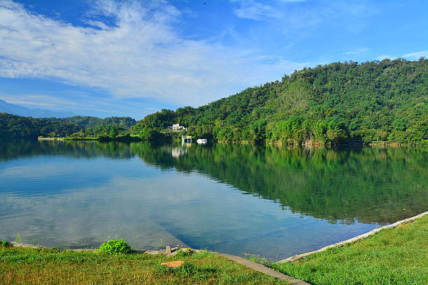 istock Beautiful lake scenery with mountain and clouds 478390430