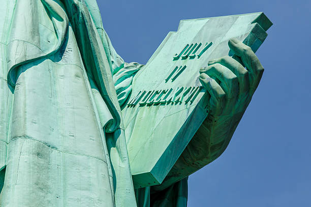 istock Stone tablet held by Statue of Liberty 478391064