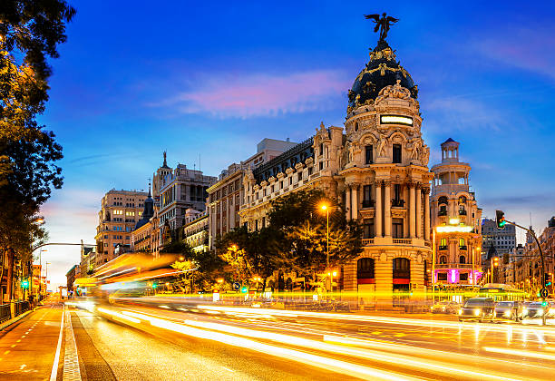 istock Madrid city center, Gran Vis Spain 478393061