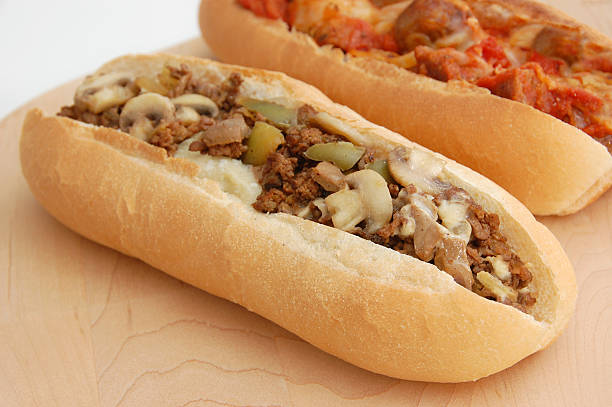 istock Cheesesteak Sandwich with Peppers, Mushrooms, Cheese 478393332