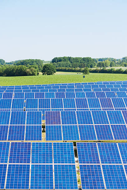 istock Solar cells and blue sky in the coutryside 478393992