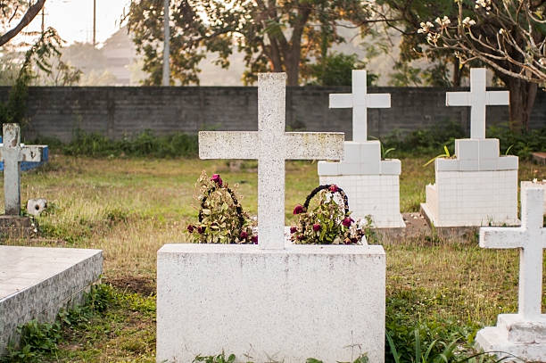 istock cemetery graveyard in the morning 478394685
