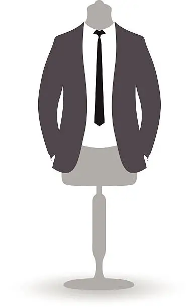 Vector illustration of suit