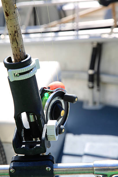 istock Fishing rod and reel 478399516